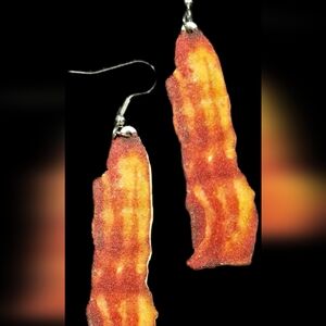 Bacon Strip Earrings